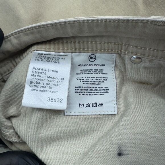 AG Adriano Goldschmied The Graduate Men's Khaki Pants‎ 38x30 Stretch Chino - Picture 6 of 13